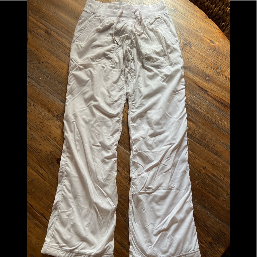 Lululemon white parachute pants